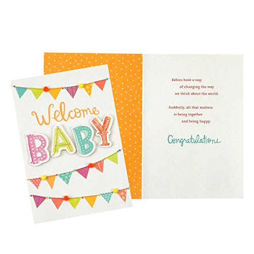Hallmark Baby Shower Card Assortment (5 Congratulations Cards with ...