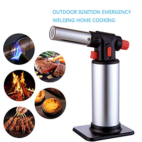 Butane Torch, Refillable Kitchen Torch Lighter, Fit All Butane Tanks