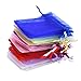 Mudder 100 Pieces Multi Colored Organza Gift Bags Wedding Favor Bags Jewelry Pouches, Small Size