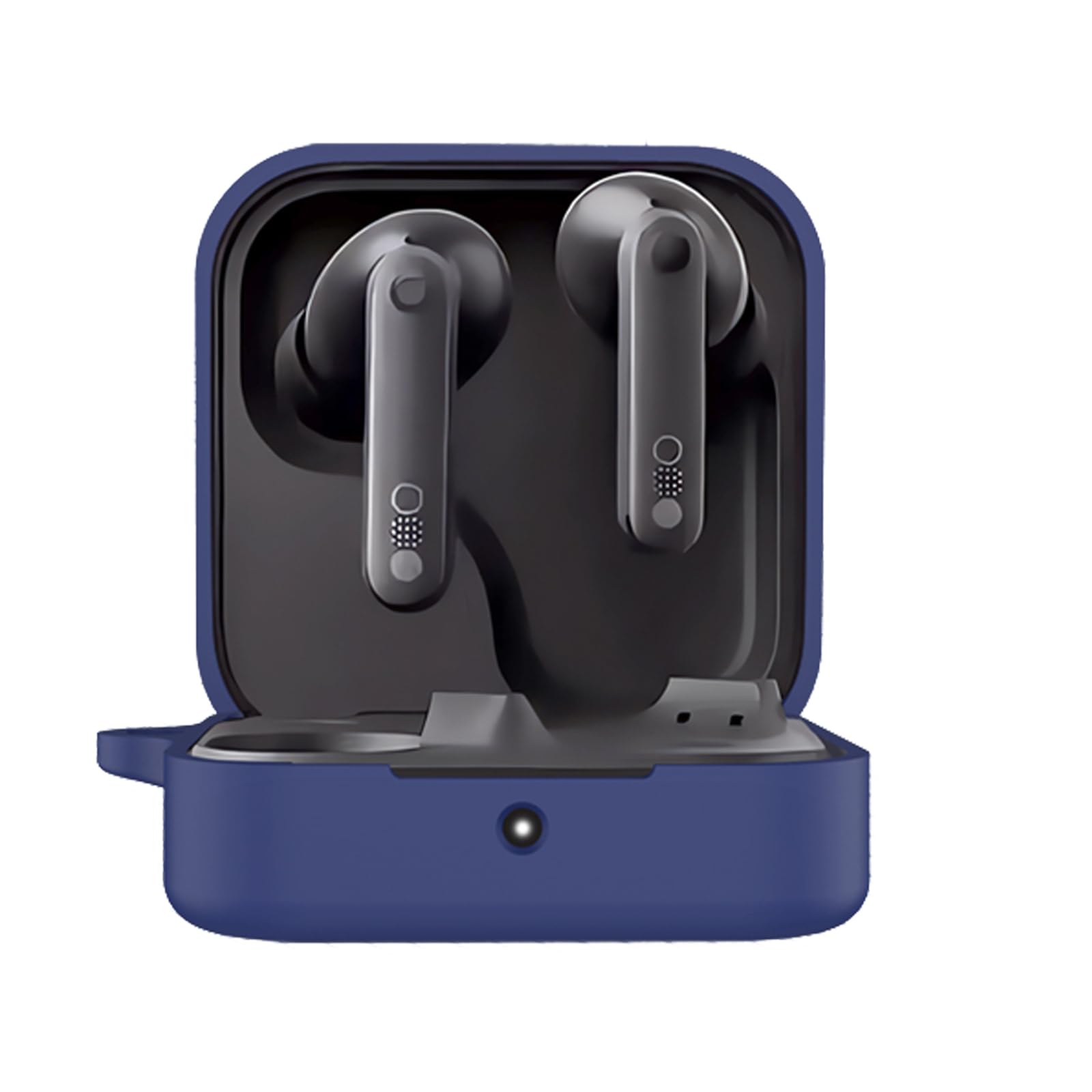 Case for CMF by Nothing Pro 2 with Carabiner,Anti-Scratch Premium Soft Silicone Full Protective Case,Shockproof Ultra Slim Headphone Protective Case for CMF by Nothing Pro 2,Blue