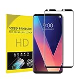 for LG V30/V30 Plus Screen Protector[Case Friendly]，Sarima[Full Coverage][9H Hardness][Bubble Free][Anti Scratch] HD Clear Tempered Glass Screen Protector Film for LG v30/v30 Plus