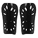 Sportly Youth Soccer Shin Guards - 6 Inch Length, 1/3 Inch Ultra Thick Foam Rubber Lining with Hard Cover to Protect Shins, Under Legging Ventilation,Shin Support Minimizes Injuries Small Black