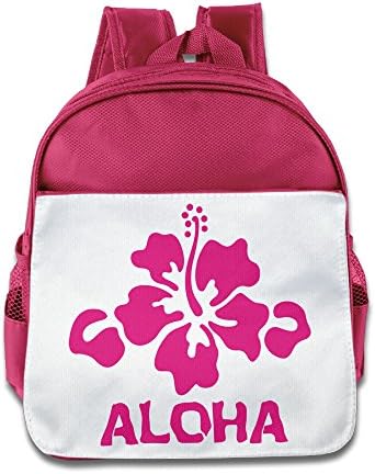 OurLove Aloha Flower Hawaiian Children Knapsack Brand New Size Size Key Pink