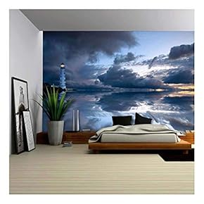Lighthouse - Removable Wall Mural | Self-Adhesive Large Wallpaper - 66x96 inches