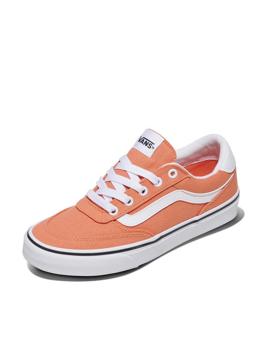 Vans Women's Brooklyn LS Shoe | Low-Top Sneakers for Everyday Wear, Walking, Work & Fashion, Canvas Coral Rust, 7.5 Image
