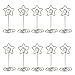 WINOMO 10pcs Table Place Card Holder Memo Holder Clip Photo Holder (Silver)