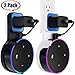 Wall Mount Case Holder Stand for Alexa Dot 2nd Generation/Naked Dot Kids Edition TOOVREN Space-Saving Hanger for Smart Home Speakers - Short Charging Cable Included (2 Pack)