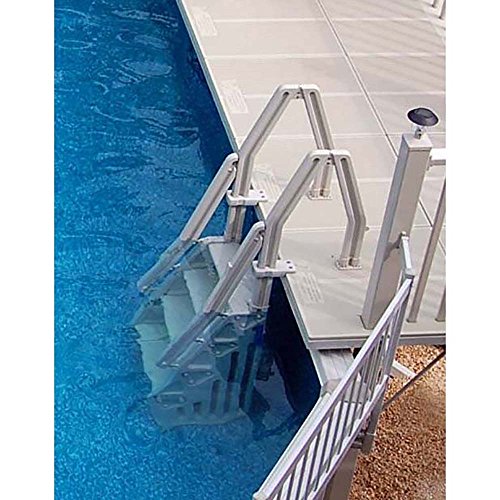Vinyl Works Deluxe In Step 46 - 60" Above Ground Swimming Pool Ladder, Taupe - Thumbnail 2