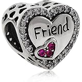 Bracciale con ciondolo stabile con piastra per incisione a cuore, argento sterling 925 - incisione personale - Italia