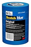 ScotchBlue Original Multi-Surface Painter's Tape,  .94 inch x 60 yard, 2090, 6 Rolls