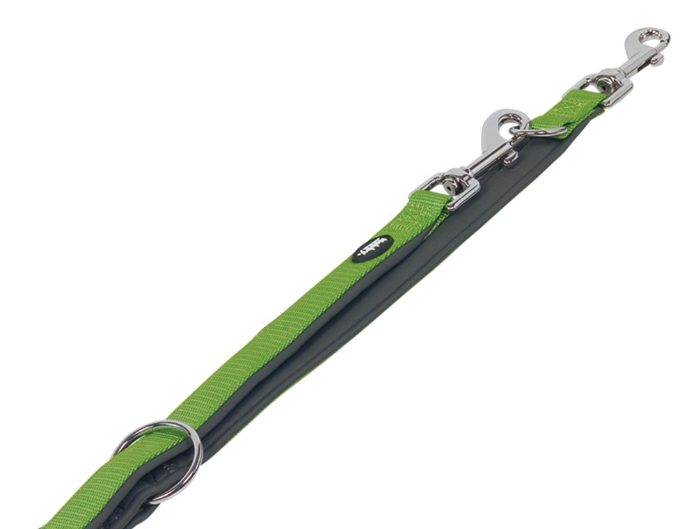 Nobby Classic Preno Traning Leash, 200 cm/15-20 mm, Green/Gray — image 1