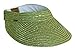 Dorfman Pacific Lime Green Straw Braid Sun Visor