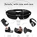 2in1 - Luxuriously soft 3D SLEEP MASK, pleasant touch, PERFECT MAKE UP without defects, 1 pair of HIGH FIDELITY EARPLUGS – give you a blissful SILENCE everywhere - MyTravelUp (Black)