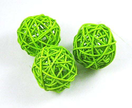 6pcs Rattan Wicker Cane 5cm Balls for Garden Patio,Wedding,Party decoration (Color 8)