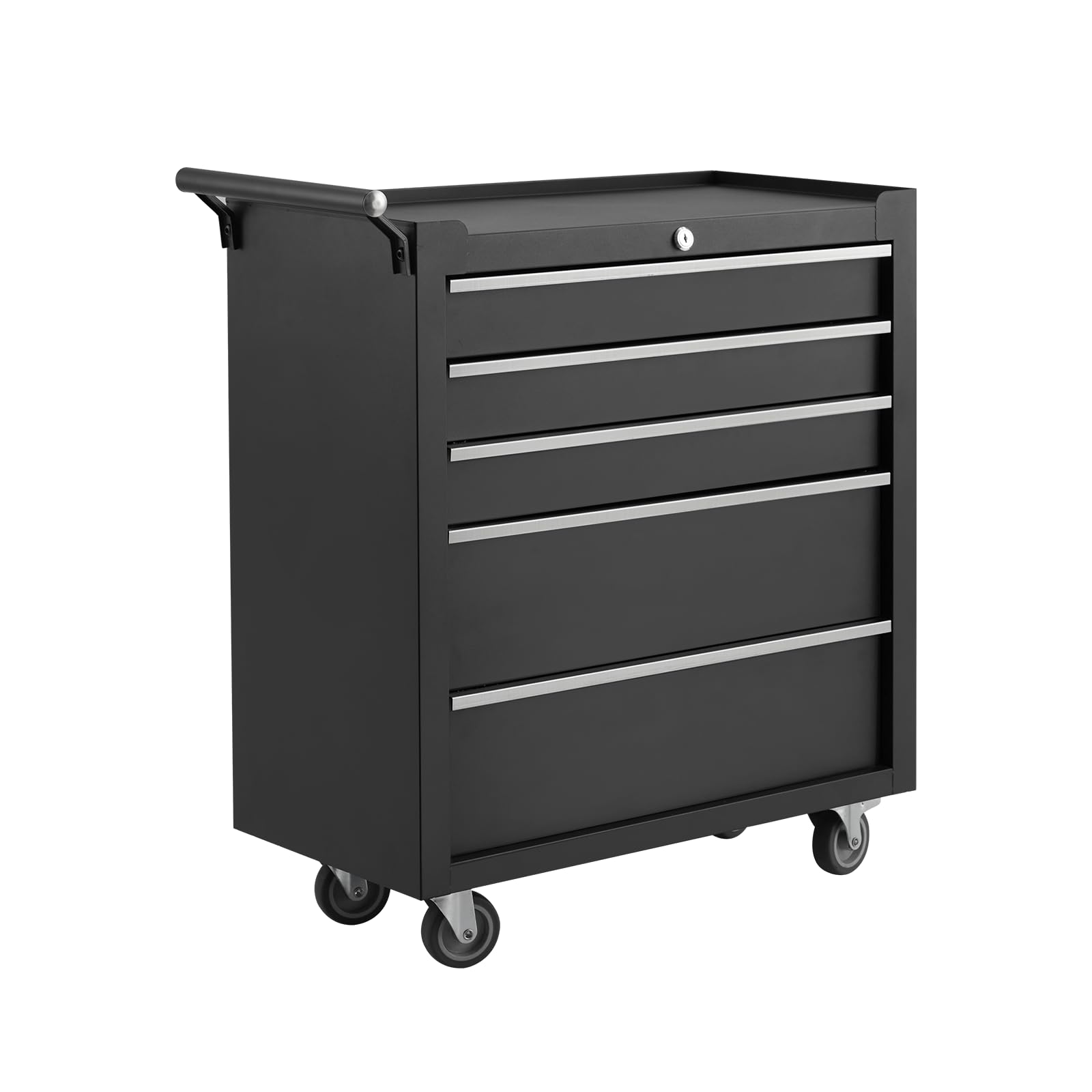 Photo 1 of (dented, minor damages/ parts) Rolling Tool Chest, 5 Drawers Tool Storage Cabinet, Toolbox with Wheels, Portable Tool Cabinet Organizer with Locking System & Drawer Liners, Tool Storage Cart for Garage, Workshop