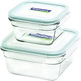 Glasslock 4-Piece Square Oven Safe Container Set