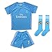 2016/2017 REAL MADRID #7 RONALDO KIDS BLUE SOCCER JERSEY & SHORTS YOUTH SIZES