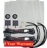 Yanzhen Universal Carbon Fiber Insert Heated Seat Heater Kits - Low/High/Off Setting for 2 Seats (SJ300R004)