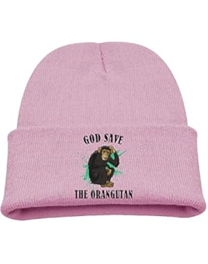 God Save The Orangutan Unisex Baby Kids Lovely Knit Beanie Hat