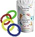 Chew Necklaces Bracelets for Kids with Sensory Needs, Sensory Necklaces for Chewing Stretchy Coil Bracelet for Boys Girls Relieve Autism Anxiety ADHD, Oral Chew Toys for Kids Fidgeting (4 Pack)