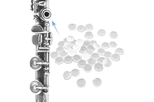 SourceTon 40 Silicone Long Flute Sound Hole Plugs, 7 x 3 mm Flute Plugs, Suitable for Most Flutes