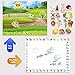 SpriteGru 46 pcs Farm Animal Plant Magnets with Background Plate, 52 pcs Magnetic Foam Letters from A-Z ,10Numbers,3 Symbols(Total 111 pcs). Perfect for Preschool Learning