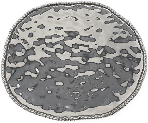 Pampa Bay Verona Titanium-Plated Porcelain Large Oval Platter, Silver