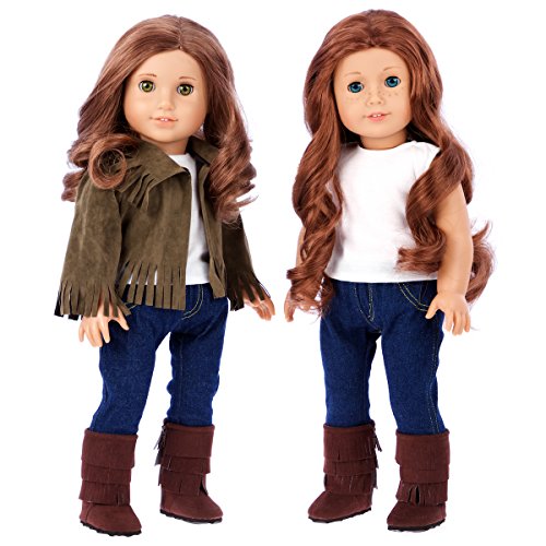 Siege Jacket - 4 piece outfit - jacket, tank top, jeans and boots - 18 inch Doll Clothes - (doll not included)