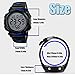 Men's Digital Sports Watch LED Military 50M Waterproof Watches Outdoor Electronic Army Alarm Stopwatch Blue