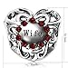 JMQJewelry Heart Wife Charm Spacer Birthday Birthstone January Christmas Charms Bead For Bracelets