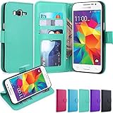 Grand Prime Case, LK Galaxy Grand Prime Wallet Case, Luxury PU Leather Case Flip Cover with Card Slots Stand For Samsung Galaxy Grand Prime, MINT