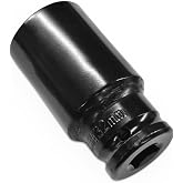DEAELF 6 Point Impact Socket, 1/2 Drive 32mm Metric Hex Socket | Anti-Rust Carbon Steel Axle Nut Remover, Auto Repair Mechanical Maintenance Tool, Universal for Car Truck Motorcycle