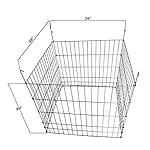 Garden Wire Compost Bin 36"L x36"W x 30" H, Green