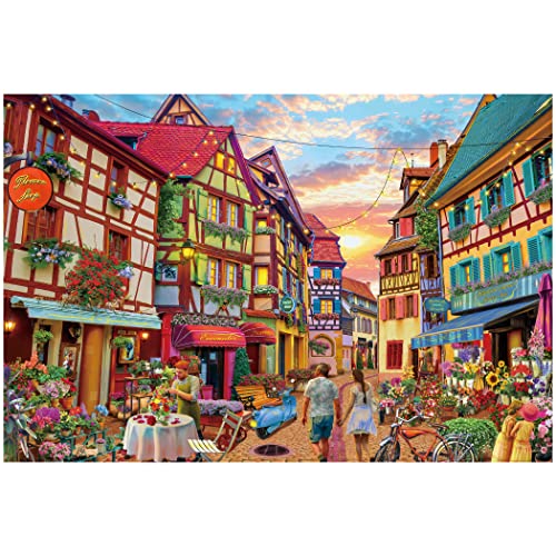 Lavievert Jigsaw Puzzle 1000 Piece Puzzle for Adults and Kids - Flower Shop
