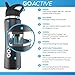 GO Active Insulated Water Bottle with Straw. Stainless Steel Double Wall Sport Bottle Keeps ice Cubes Over 24 Hours! (Aqua, 32 oz)