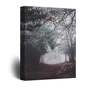 Canvas Wall Art - Quiet Pond in The Forest - Giclee Print Gallery Wrap Modern Home Art Ready to Hang - 12" x 18"