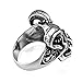 Eamaott Stainless Steel Sheep Head Ring Vintage Men Personalized Finger Ring Great Gift US Standard Size 8