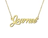 Aoloshow Women's Journee Initial Name Necklace