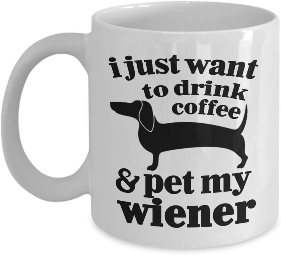 wiener dog mug
