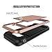Galaxy S8 Plus Case, Anuck Slide Cover Galaxy S8 Plus Wallet Case [Card Pocket][Hard Shell] Shockproof Armor Rubber Bumper Case with Slidable Card Slot Holder for Samsung Galaxy S8 Plus - Rose Gold