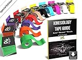 Physix Gear Sport Kinesiology Tape 2" x 16.5' Pro - Best Therapeutic Muscle Support Aid , Includes Free 82pg Illustrative E-Guide (White) Single