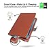 iPad Air 2 Case, Cambond Ultra Slim Light Weight Sleep Awake Smart Stand Case Cover with Card Slots and Stylus Holder, Protective Premium PU Leather Case Only for Apple iPad Air 2 (iPad 6), Brown