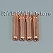RIVERWELD TIG Stubby Gas Lens Collet Bodies 17GL 10N .040