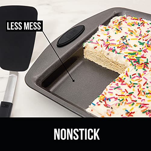 Gorilla Grip Non Stick Jelly Roll Baking Pans, Thick Warp Proof, 3 Piece, Durable Silicone