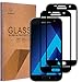 [2-PACK]-Mr Shield For Samsung Galaxy A3 (2017) [Will Not Fit for 2016 Version] [Tempered Glass] [Full Cover] Screen Protector with Lifetime Replacement Warranty