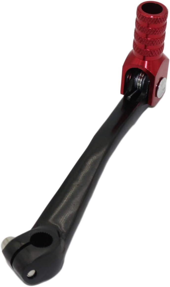 OTOHANS AUTOMOTIVE CNC Aluminum 2" Folding Gear Shifter Shift Lever for Honda XR50 CRF50 XR CRF 50cc 70cc 90cc 110cc 125cc Dirt Pit Bike (Red Black): Automotive