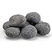 American Fireglass 10 Lbs Grey Tumbled Lava Stones for Fire Pit or Fireplace