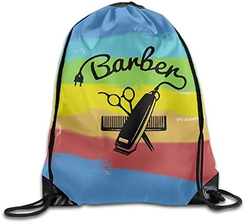 I Am Barber Drawstring Gym Sport Bag, Large Lightweight Gym Sackpack Backpack For Men And Women