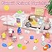 LUDILO 30Pcs Easter Eggs + 30Pcs Mochi Squishy Toys Easter Basket Stuffers Easter Egg Fillers Easter Toys Mini Squishies Party Favors for Kids Animal Squishys Surprise Egg Hunt Gifts, Random