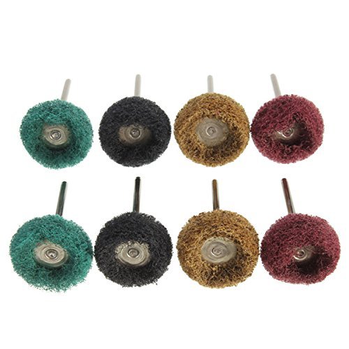 40 Pcs 25mm Abrasive Buffing Polishing Wheel Dremel Rotary Tool